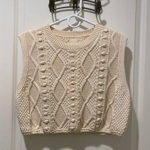 Cable Knit Vest